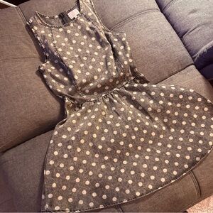 Gray Polka Dot Dress